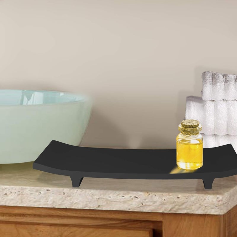 Nu-Steel nu steel Loft Amenity Tray in Shiny Black Resin Finish - Image 3